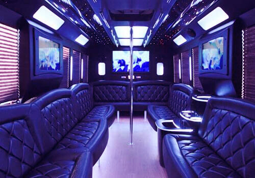 party bus with led lights