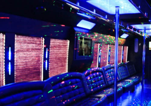 party bus dc with fiber optic lighting